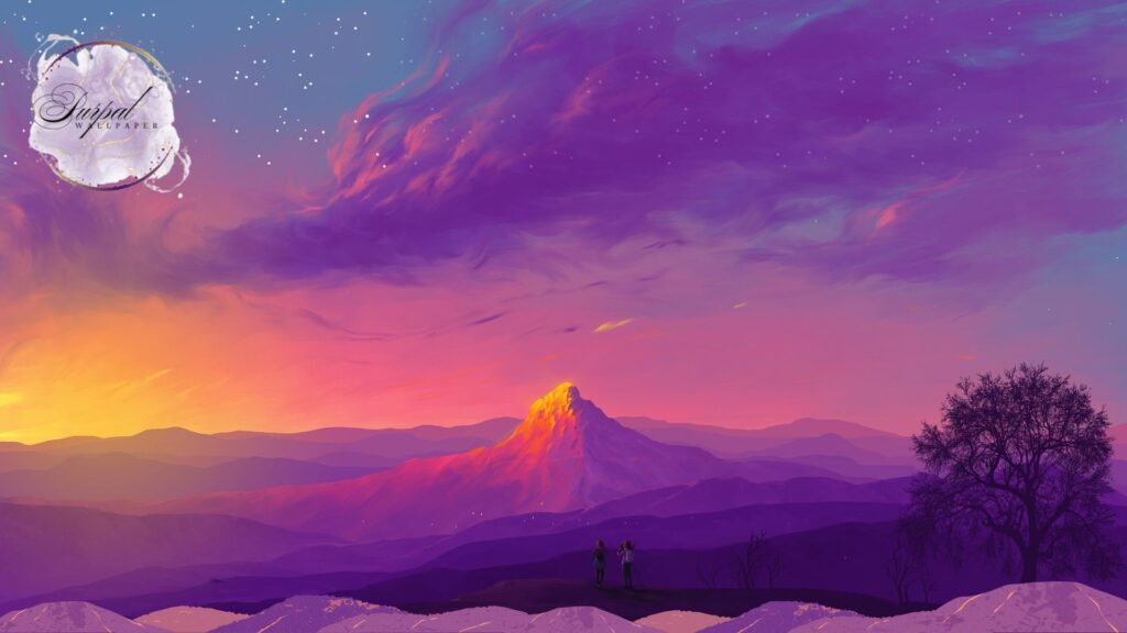 Purple Sky Desktop Wallpaper