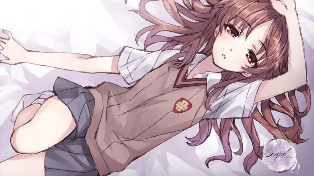 Kuroko Shirai Purple Dress Wallpaper A Stunning Visual Delight